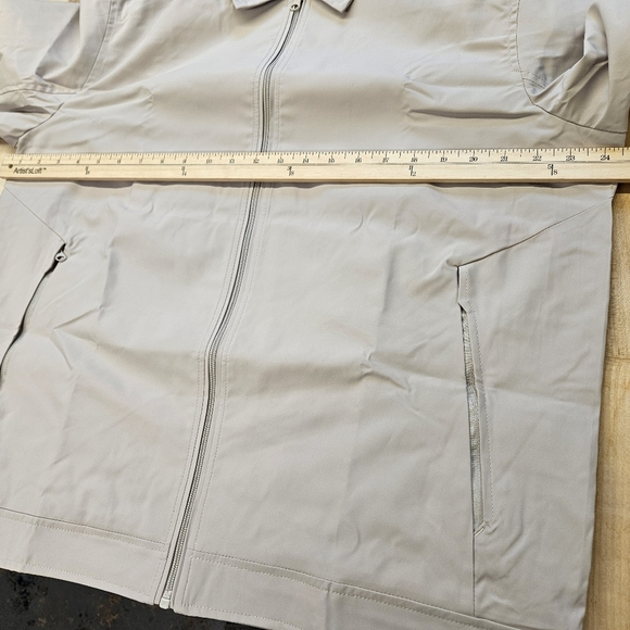 TBY Retro Mens Fashion Rain Jacket Tan Beige Mens Size L NWT - Picture 4 of 9